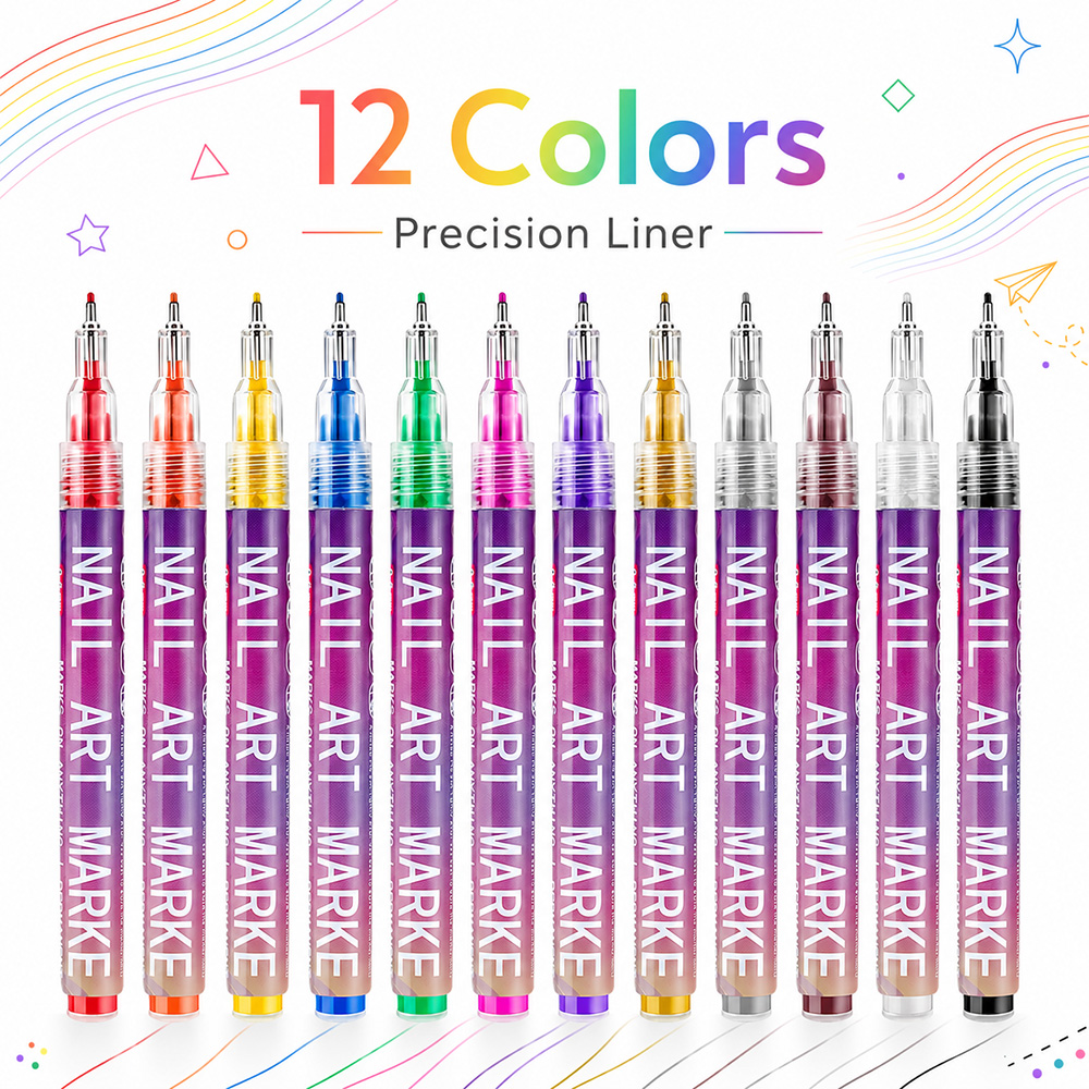 Copic Marker Sketch - 12 ชิ้น 0.5 มม. ปากกามาร์กเกอร์เส้นละเอียด หมึกน้ำเนื้อเรียบ