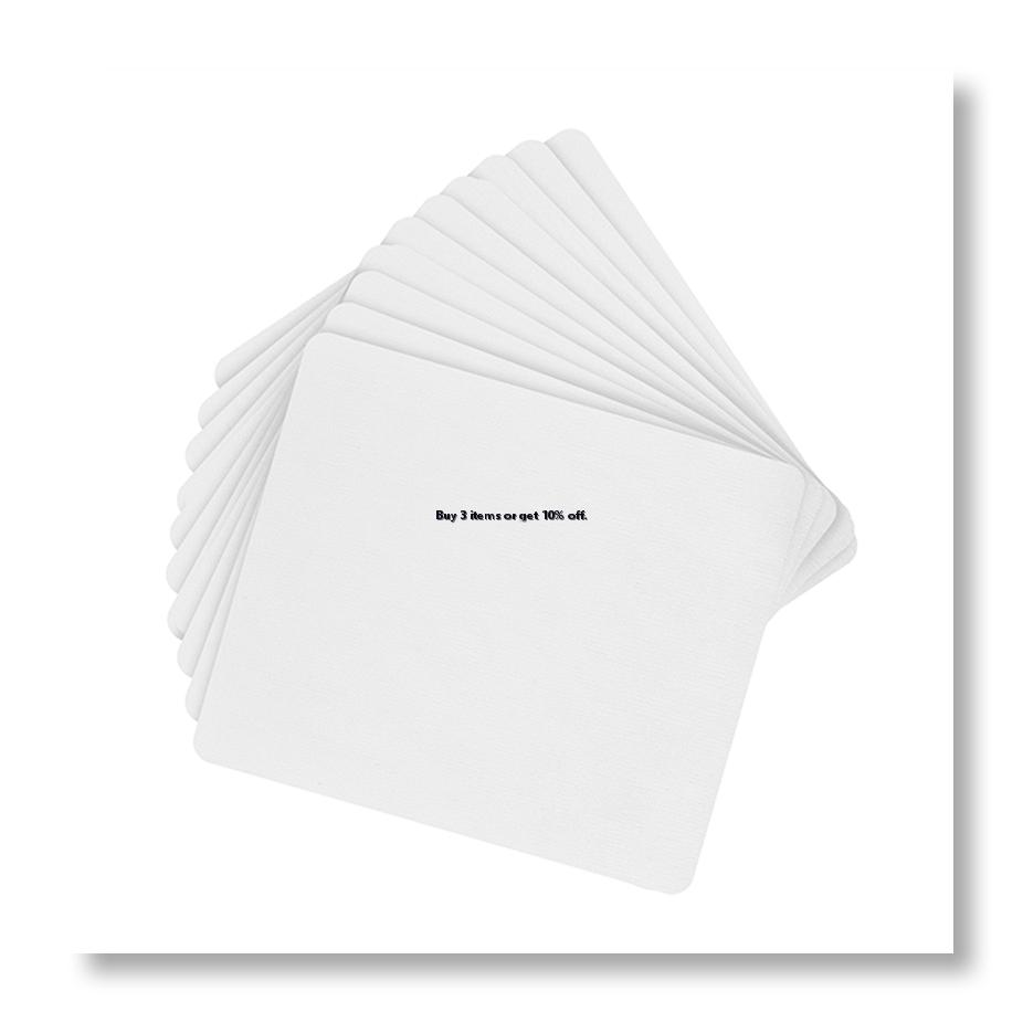 Mouse Pad Blank Sublimation - ✼ แผ่นรองเมาส์เปล่า 10 ชิ้น สำหรับงานพิมพ์ซับลิเมชั่นด้วยความร้อน