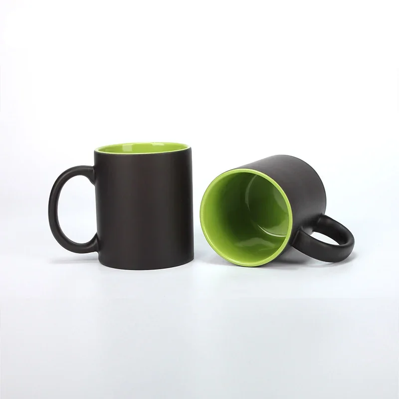 DIYสีดำแก้วสีเมจิกเปลี่ยนแก้ว, - Sublimation Mug White บทวิจารณ์และราคา