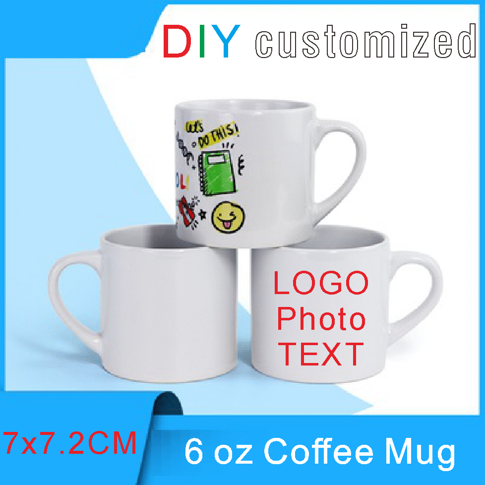 ถ้วยเซรามิกขนาด6ออนซ์ทรงน่ารัก - Sublimation Mug White บทวิจารณ์และราคา