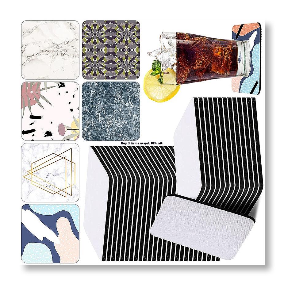 ✱ 35 ชิ้น แผ่นรองแก้วซับลิเมชั - Coaster Sublimation Blank บทวิจารณ์และราคา