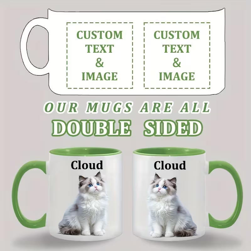 แก้วเซรามิกสั่งทำ สีภายในและด้ - Sublimation Mug White บทวิจารณ์และราคา