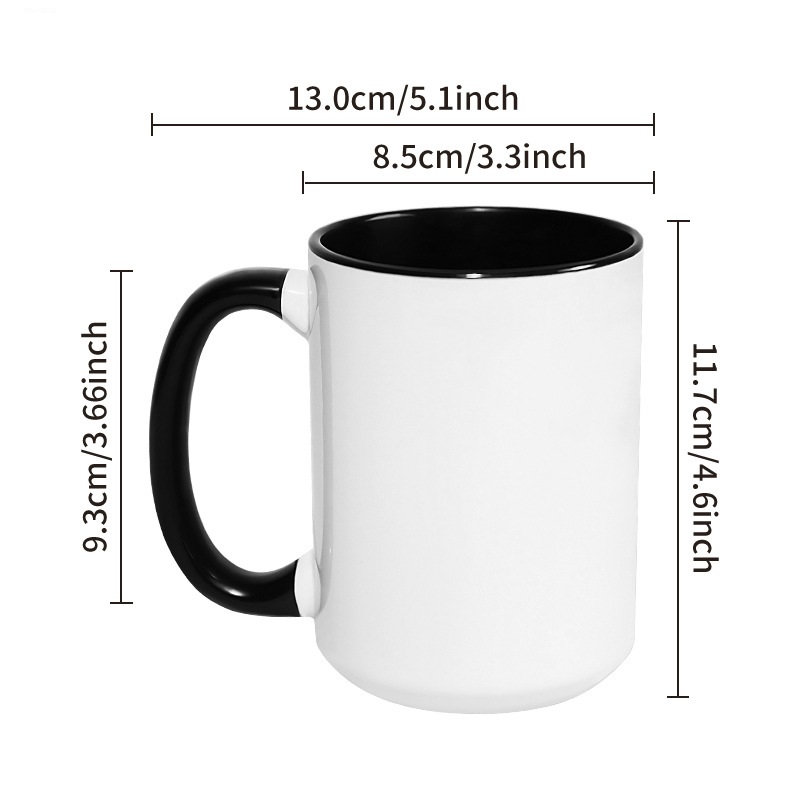แก้วเซรามิกขนาดใหญ่ 450 มล. 15 - Sublimation Mug White บทวิจารณ์และราคา